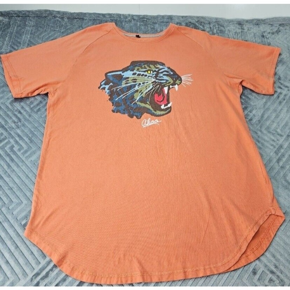Akoo Women's 100% Cotton Size XL Jaguar Orange T Shirt